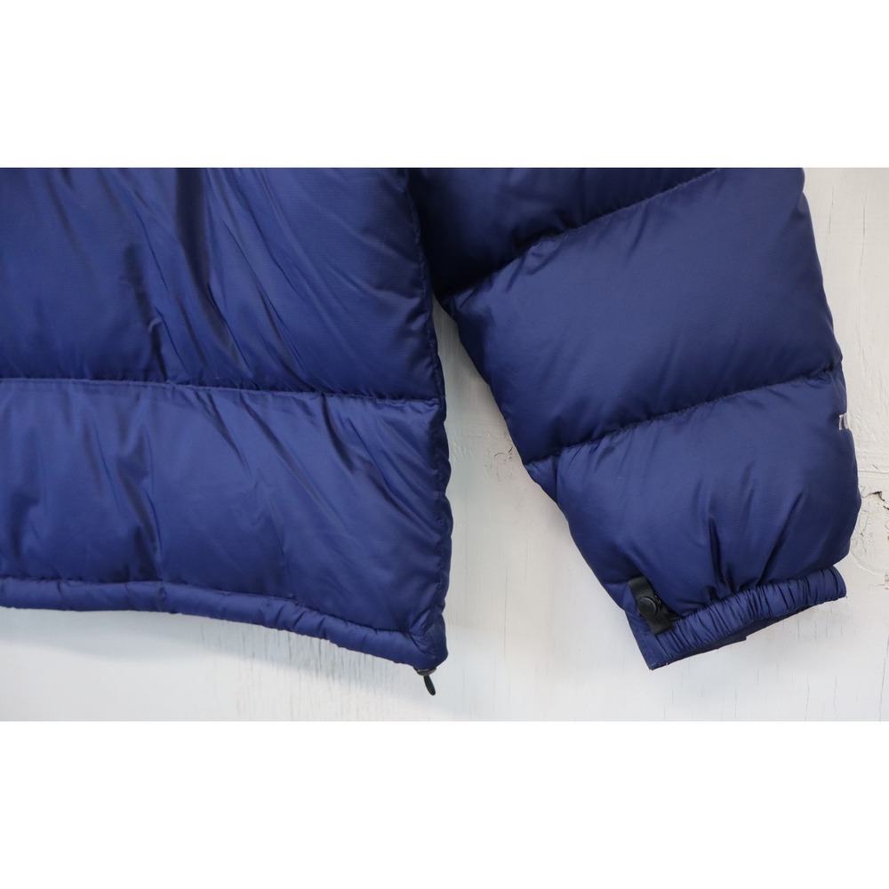 Vintage The North Face Nuptse 700 Puffer Jacket Mens L Navy Blue Black Down Fill - Picture 5 of 11